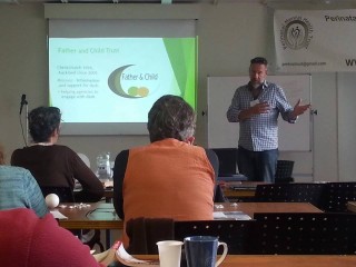 Brendon Smith presenting at the PMHNZ training day in Christchurch